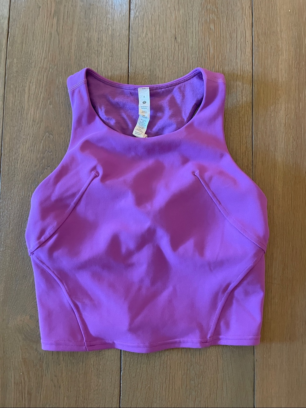 Lululemon Cropped Tank Top/ Sports bra- size 4